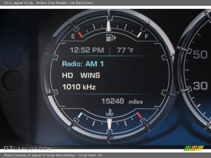 Stratus Grey Metallic / Jet Black/Ivory 2011 Jaguar XJ XJL