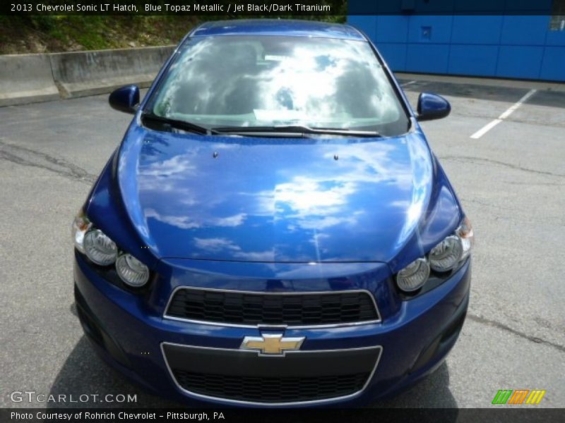 Blue Topaz Metallic / Jet Black/Dark Titanium 2013 Chevrolet Sonic LT Hatch