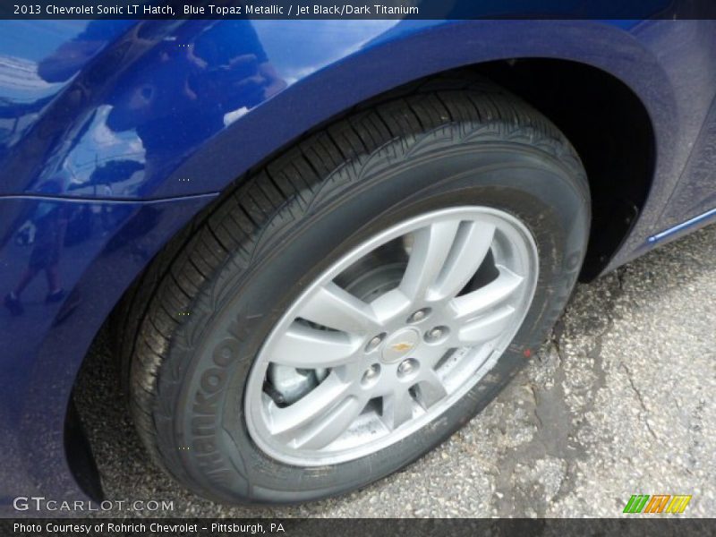 Blue Topaz Metallic / Jet Black/Dark Titanium 2013 Chevrolet Sonic LT Hatch