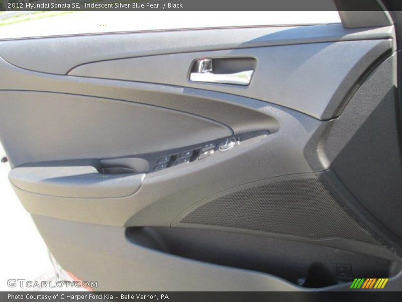 Iridescent Silver Blue Pearl / Black 2012 Hyundai Sonata SE