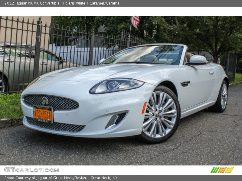 Polaris White / Caramel/Caramel 2012 Jaguar XK XK Convertible