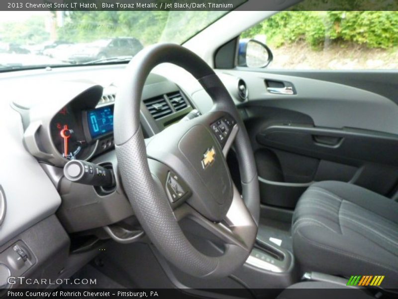 Blue Topaz Metallic / Jet Black/Dark Titanium 2013 Chevrolet Sonic LT Hatch