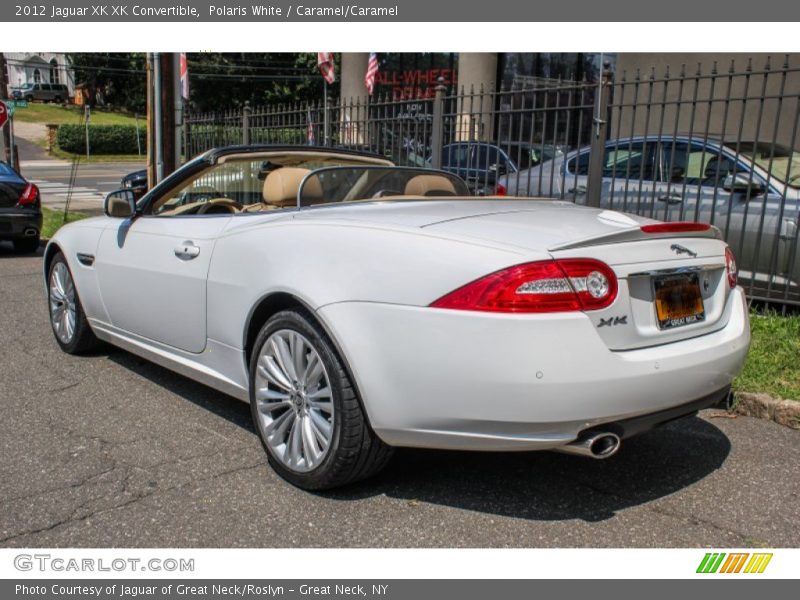 Polaris White / Caramel/Caramel 2012 Jaguar XK XK Convertible