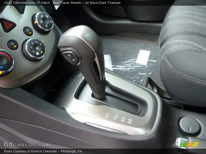 Blue Topaz Metallic / Jet Black/Dark Titanium 2013 Chevrolet Sonic LT Hatch