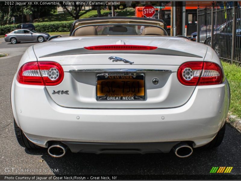 Polaris White / Caramel/Caramel 2012 Jaguar XK XK Convertible