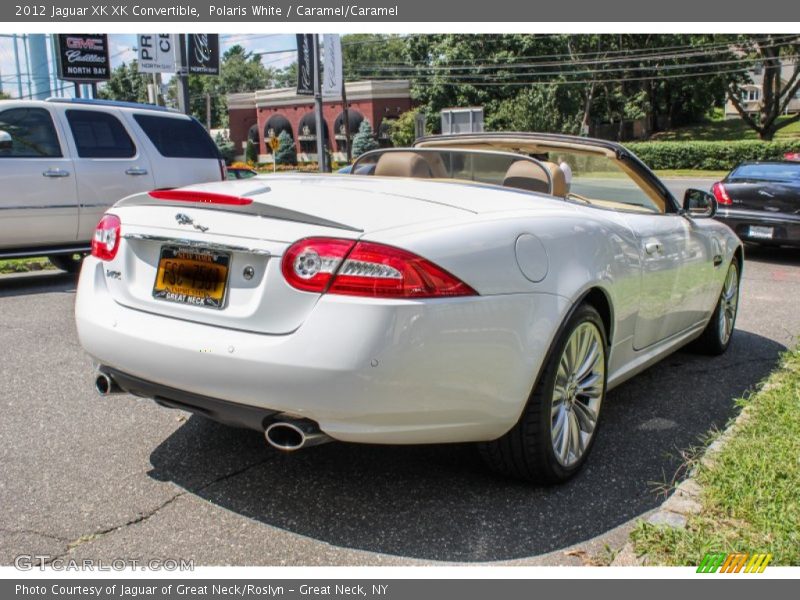 Polaris White / Caramel/Caramel 2012 Jaguar XK XK Convertible