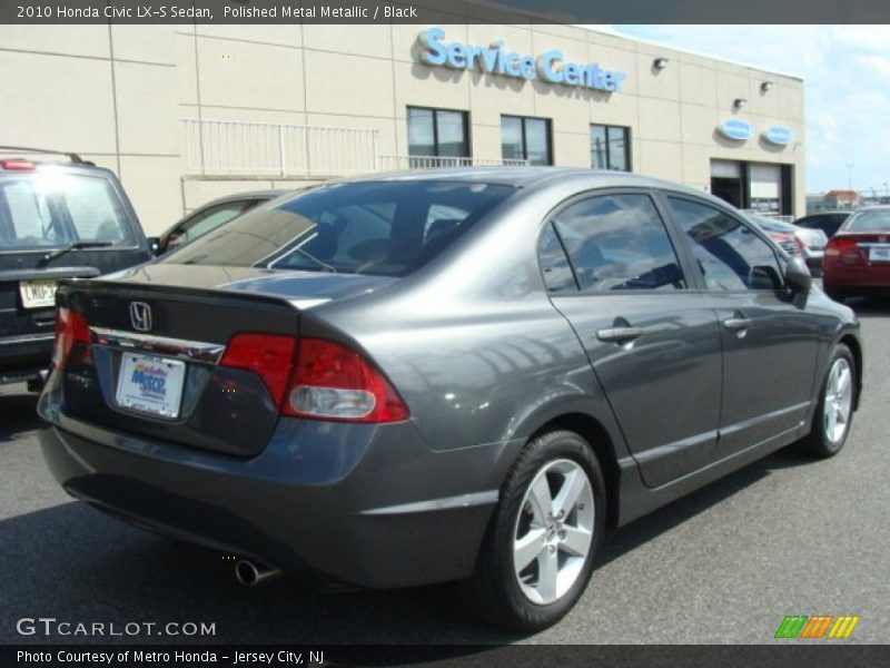 Polished Metal Metallic / Black 2010 Honda Civic LX-S Sedan