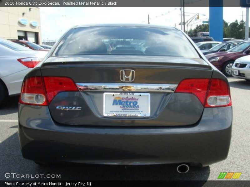 Polished Metal Metallic / Black 2010 Honda Civic LX-S Sedan