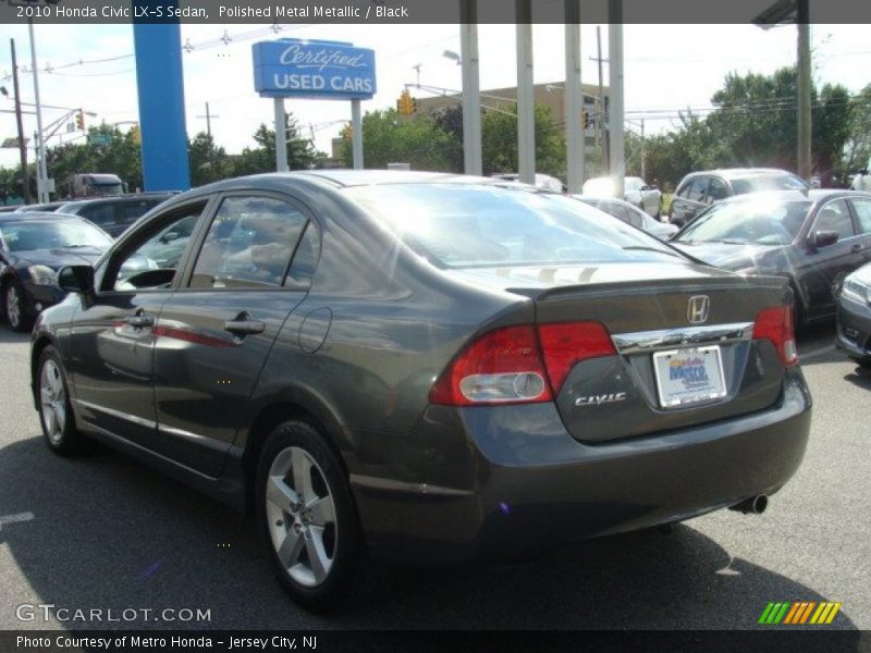 Polished Metal Metallic / Black 2010 Honda Civic LX-S Sedan