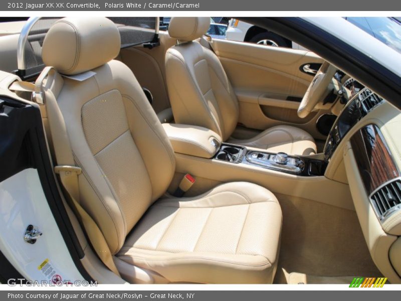 Polaris White / Caramel/Caramel 2012 Jaguar XK XK Convertible