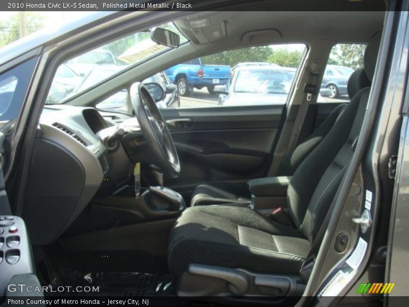Polished Metal Metallic / Black 2010 Honda Civic LX-S Sedan