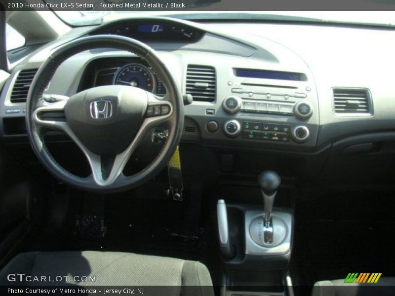 Polished Metal Metallic / Black 2010 Honda Civic LX-S Sedan