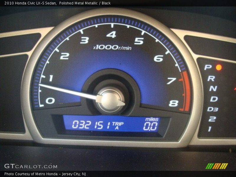 Polished Metal Metallic / Black 2010 Honda Civic LX-S Sedan