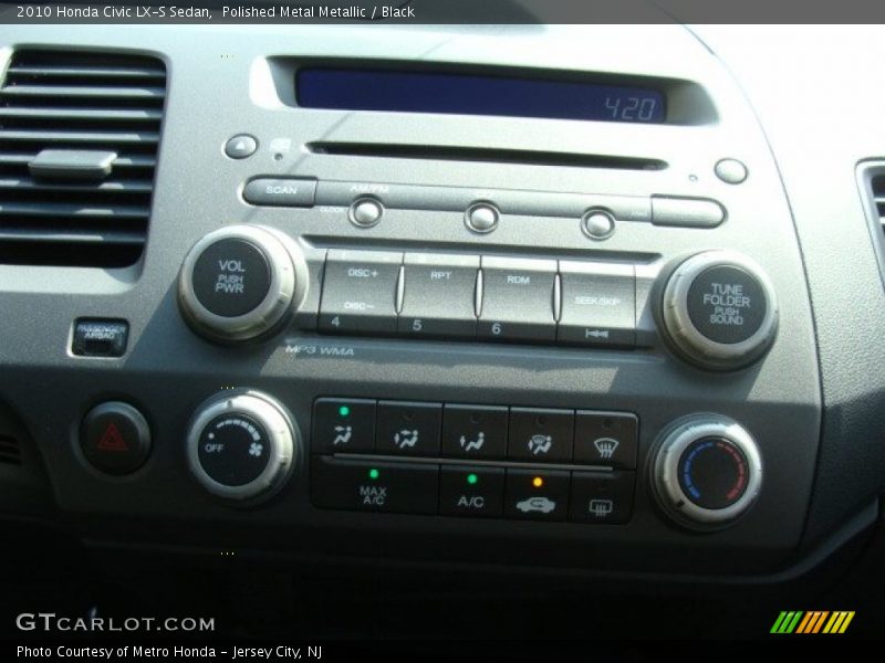 Polished Metal Metallic / Black 2010 Honda Civic LX-S Sedan