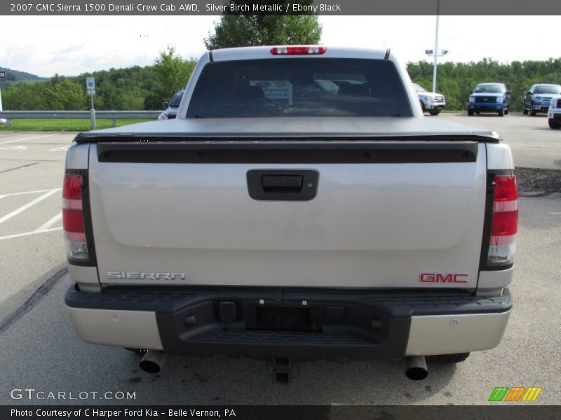 Silver Birch Metallic / Ebony Black 2007 GMC Sierra 1500 Denali Crew Cab AWD