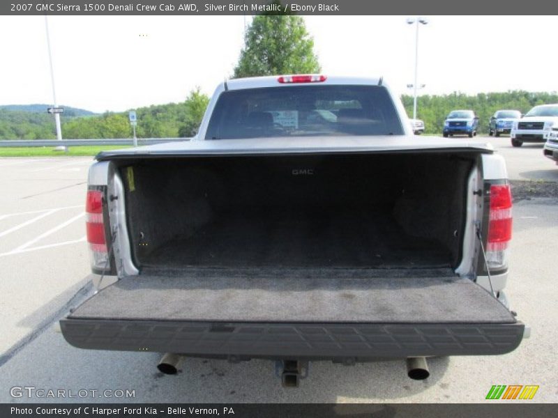 Silver Birch Metallic / Ebony Black 2007 GMC Sierra 1500 Denali Crew Cab AWD