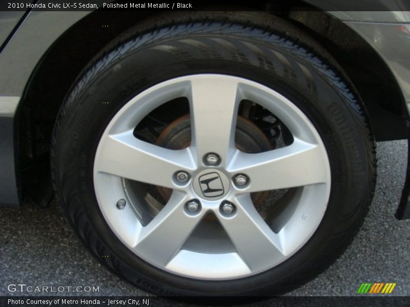 Polished Metal Metallic / Black 2010 Honda Civic LX-S Sedan