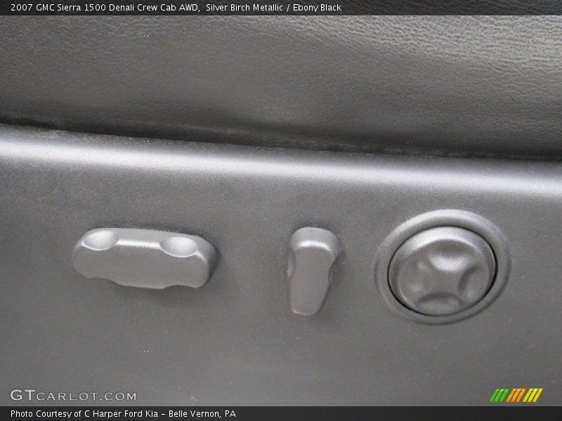 Silver Birch Metallic / Ebony Black 2007 GMC Sierra 1500 Denali Crew Cab AWD