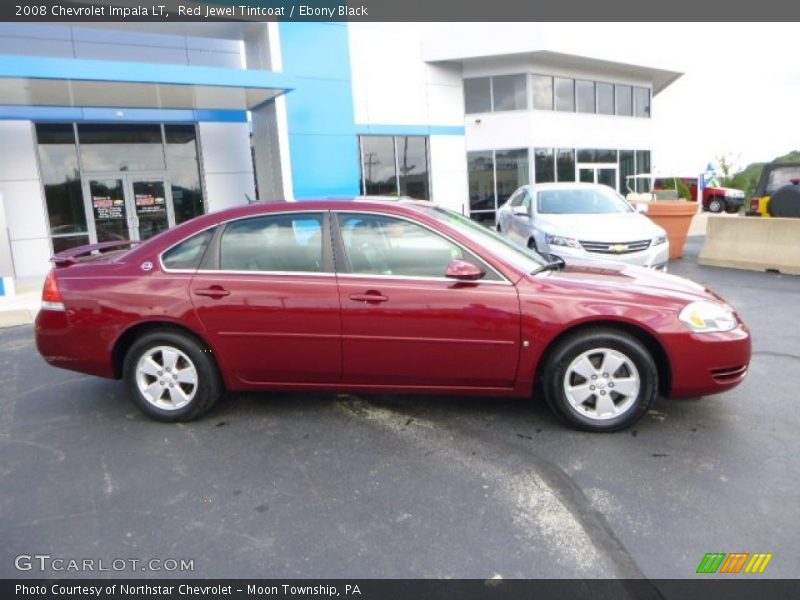 Red Jewel Tintcoat / Ebony Black 2008 Chevrolet Impala LT