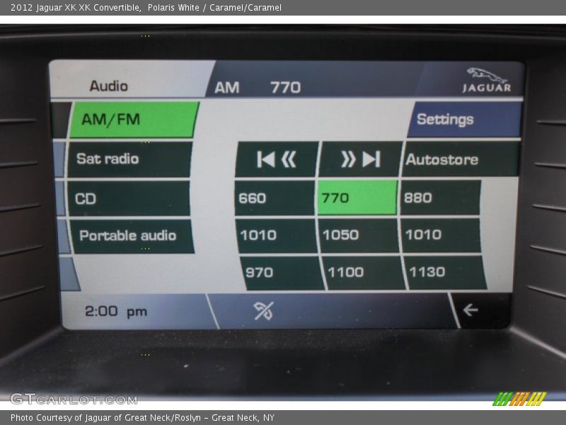 Polaris White / Caramel/Caramel 2012 Jaguar XK XK Convertible