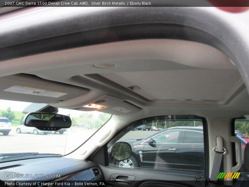Silver Birch Metallic / Ebony Black 2007 GMC Sierra 1500 Denali Crew Cab AWD
