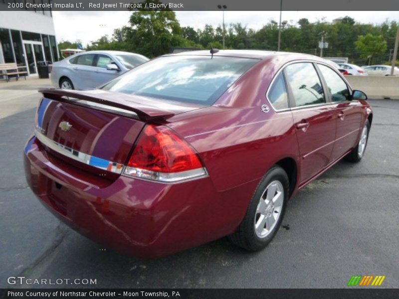Red Jewel Tintcoat / Ebony Black 2008 Chevrolet Impala LT