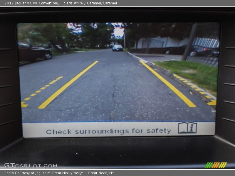 Polaris White / Caramel/Caramel 2012 Jaguar XK XK Convertible