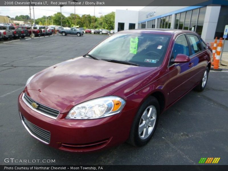 Red Jewel Tintcoat / Ebony Black 2008 Chevrolet Impala LT