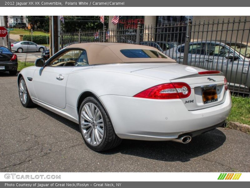 Polaris White / Caramel/Caramel 2012 Jaguar XK XK Convertible