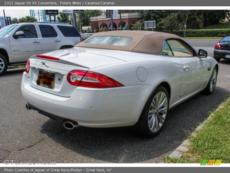 Polaris White / Caramel/Caramel 2012 Jaguar XK XK Convertible