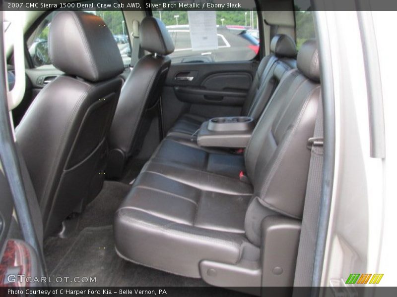 Silver Birch Metallic / Ebony Black 2007 GMC Sierra 1500 Denali Crew Cab AWD