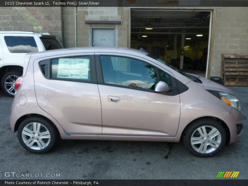 Techno Pink / Silver/Silver 2013 Chevrolet Spark LS