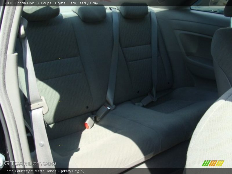 Crystal Black Pearl / Gray 2010 Honda Civic LX Coupe