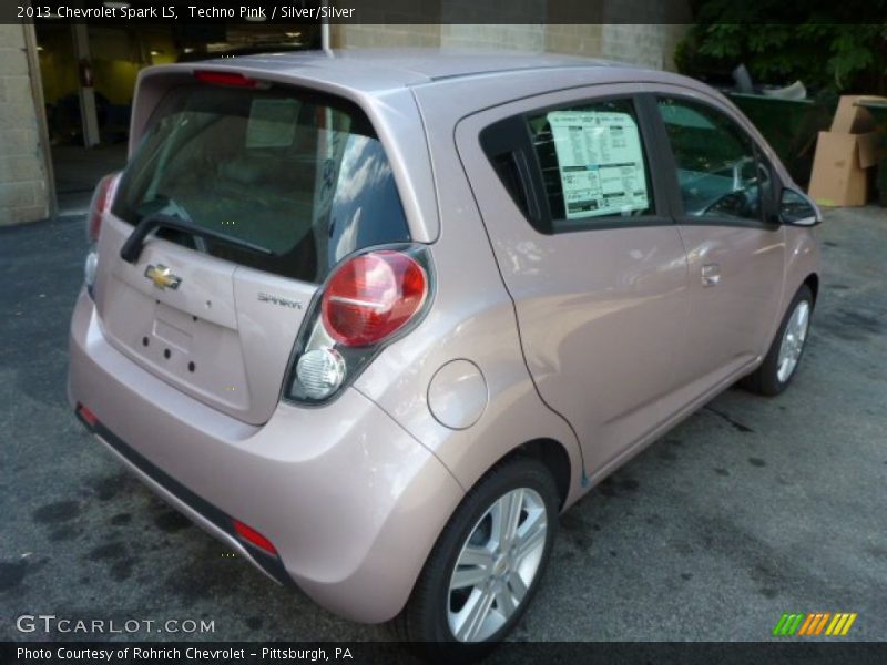 Techno Pink / Silver/Silver 2013 Chevrolet Spark LS