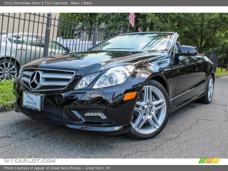Black / Black 2011 Mercedes-Benz E 550 Cabriolet