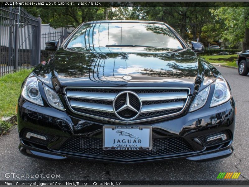 Black / Black 2011 Mercedes-Benz E 550 Cabriolet