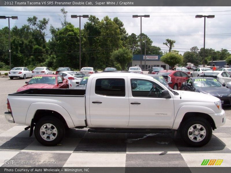 Super White / Graphite 2012 Toyota Tacoma V6 SR5 Prerunner Double Cab