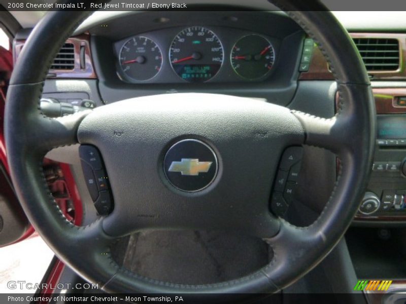 Red Jewel Tintcoat / Ebony Black 2008 Chevrolet Impala LT