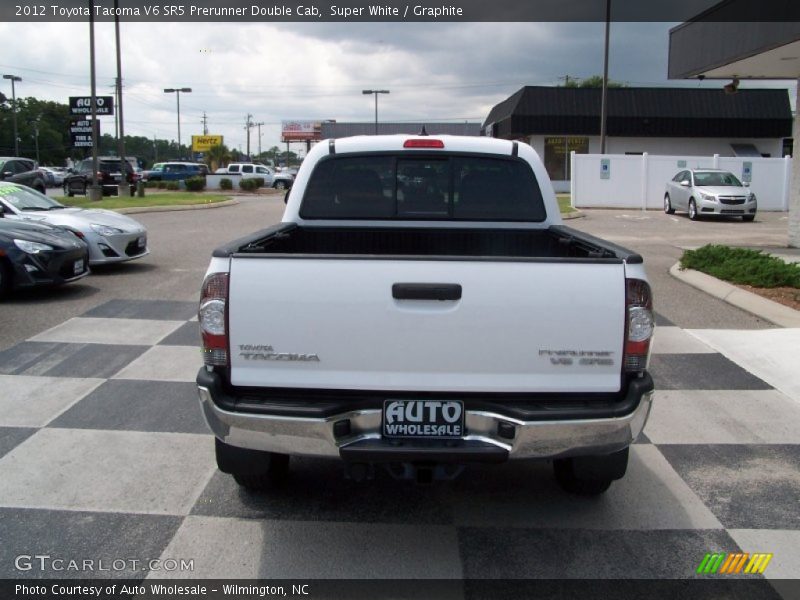 Super White / Graphite 2012 Toyota Tacoma V6 SR5 Prerunner Double Cab