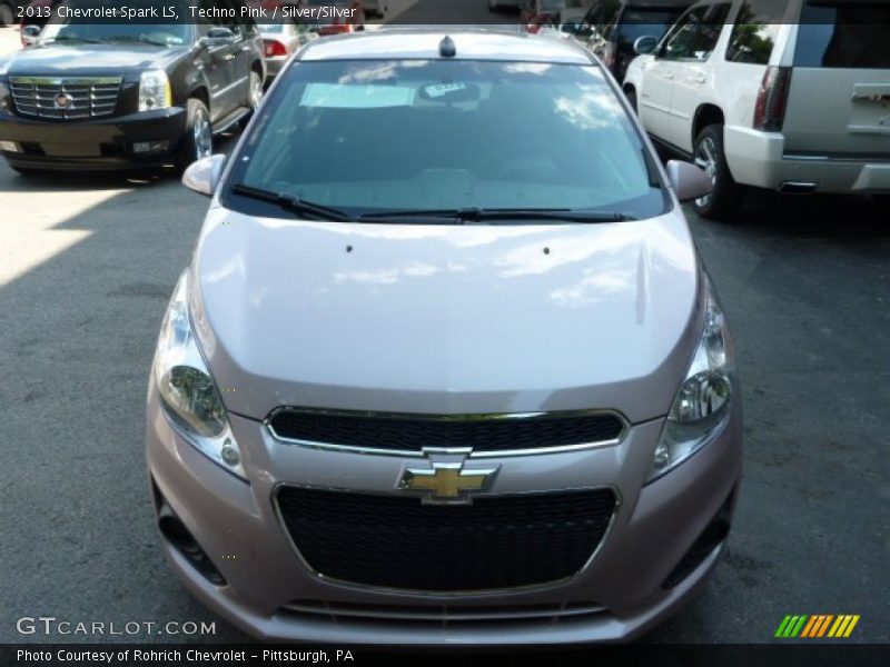 Techno Pink / Silver/Silver 2013 Chevrolet Spark LS