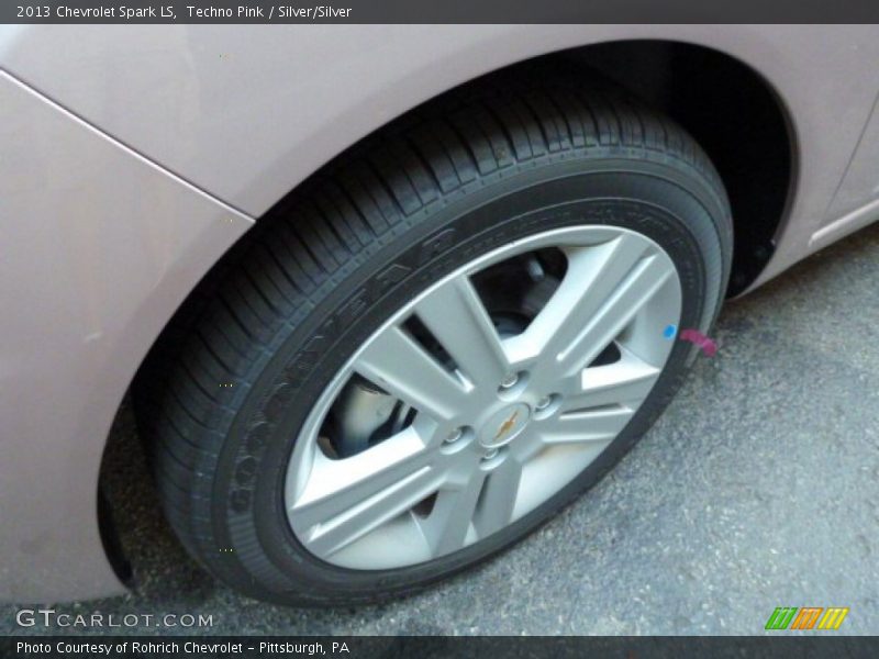 Techno Pink / Silver/Silver 2013 Chevrolet Spark LS