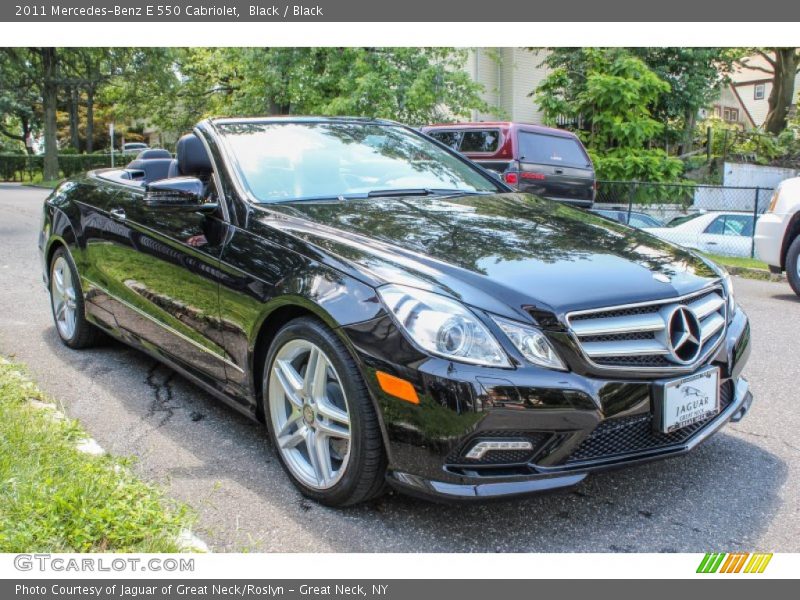 Black / Black 2011 Mercedes-Benz E 550 Cabriolet