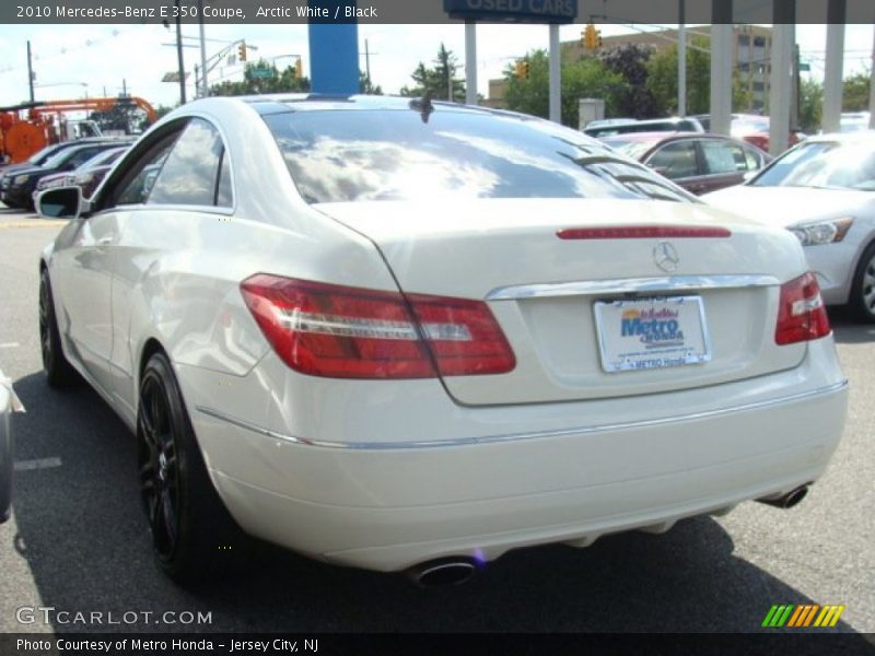 Arctic White / Black 2010 Mercedes-Benz E 350 Coupe