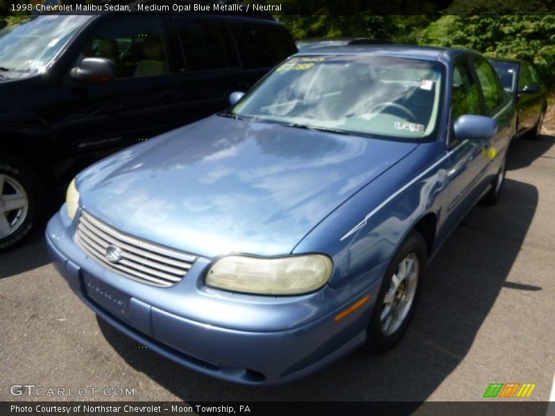 Medium Opal Blue Metallic / Neutral 1998 Chevrolet Malibu Sedan