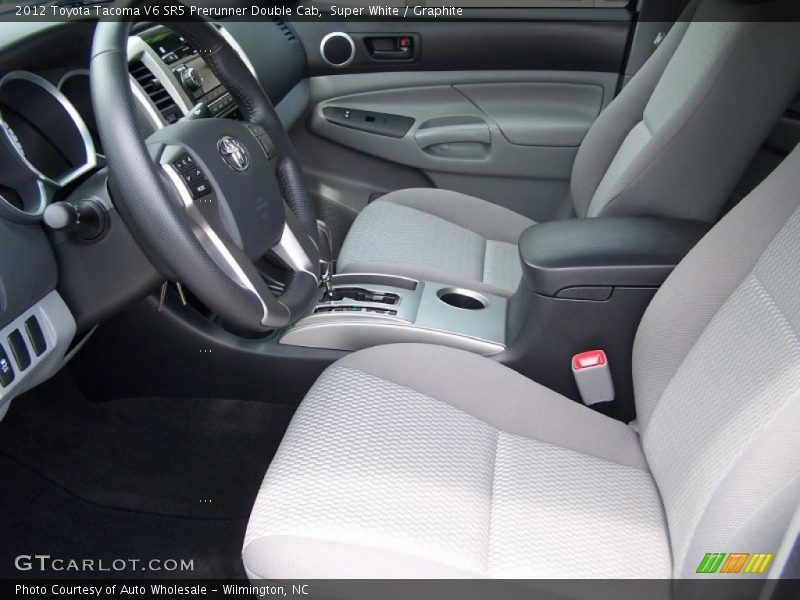 Super White / Graphite 2012 Toyota Tacoma V6 SR5 Prerunner Double Cab