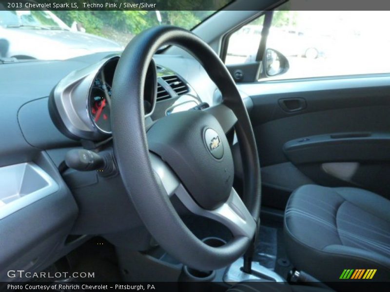 Techno Pink / Silver/Silver 2013 Chevrolet Spark LS