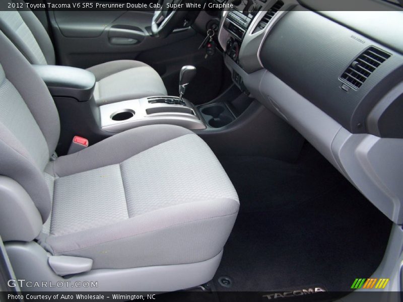 Super White / Graphite 2012 Toyota Tacoma V6 SR5 Prerunner Double Cab