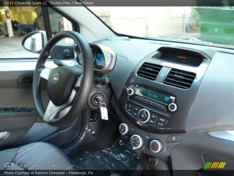 Techno Pink / Silver/Silver 2013 Chevrolet Spark LS