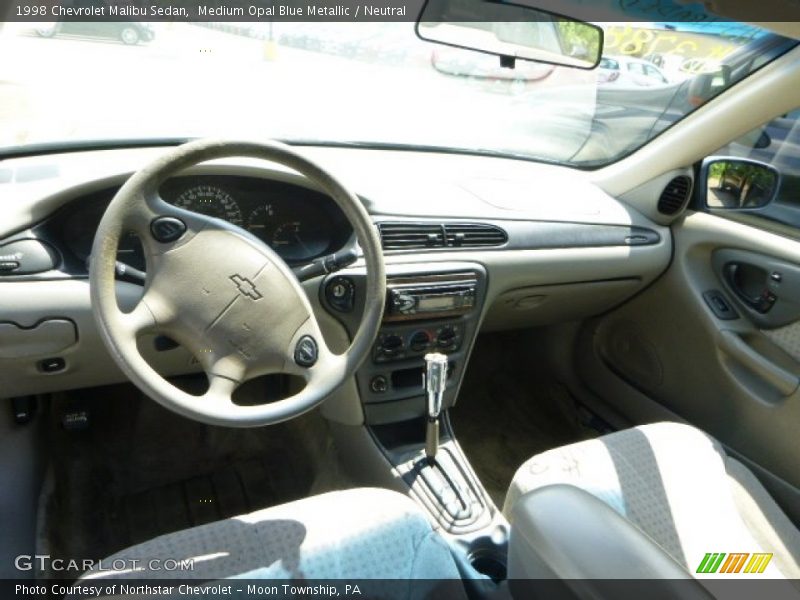 Medium Opal Blue Metallic / Neutral 1998 Chevrolet Malibu Sedan