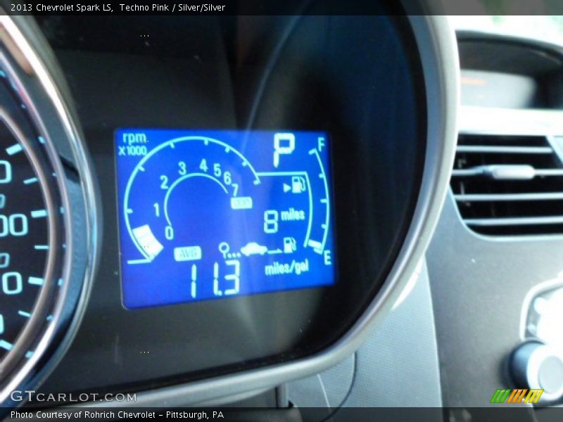 Techno Pink / Silver/Silver 2013 Chevrolet Spark LS